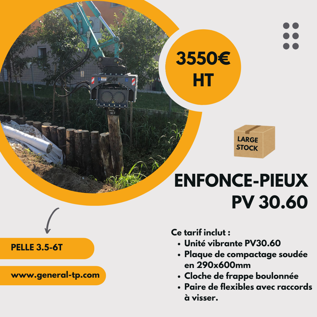 enfonce pieux pour pelle